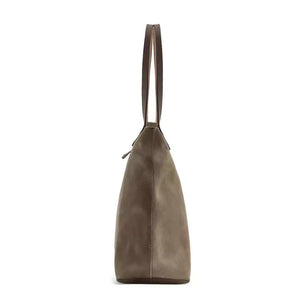 Eden LARGE Leather Tote Bag - Zippered by Mission Mercantile Leather Goods, handmade leather goods detail photo 7