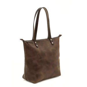 Eden LARGE Leather Tote Bag - Zippered by Mission Mercantile Leather Goods, handmade leather goods detail photo 26