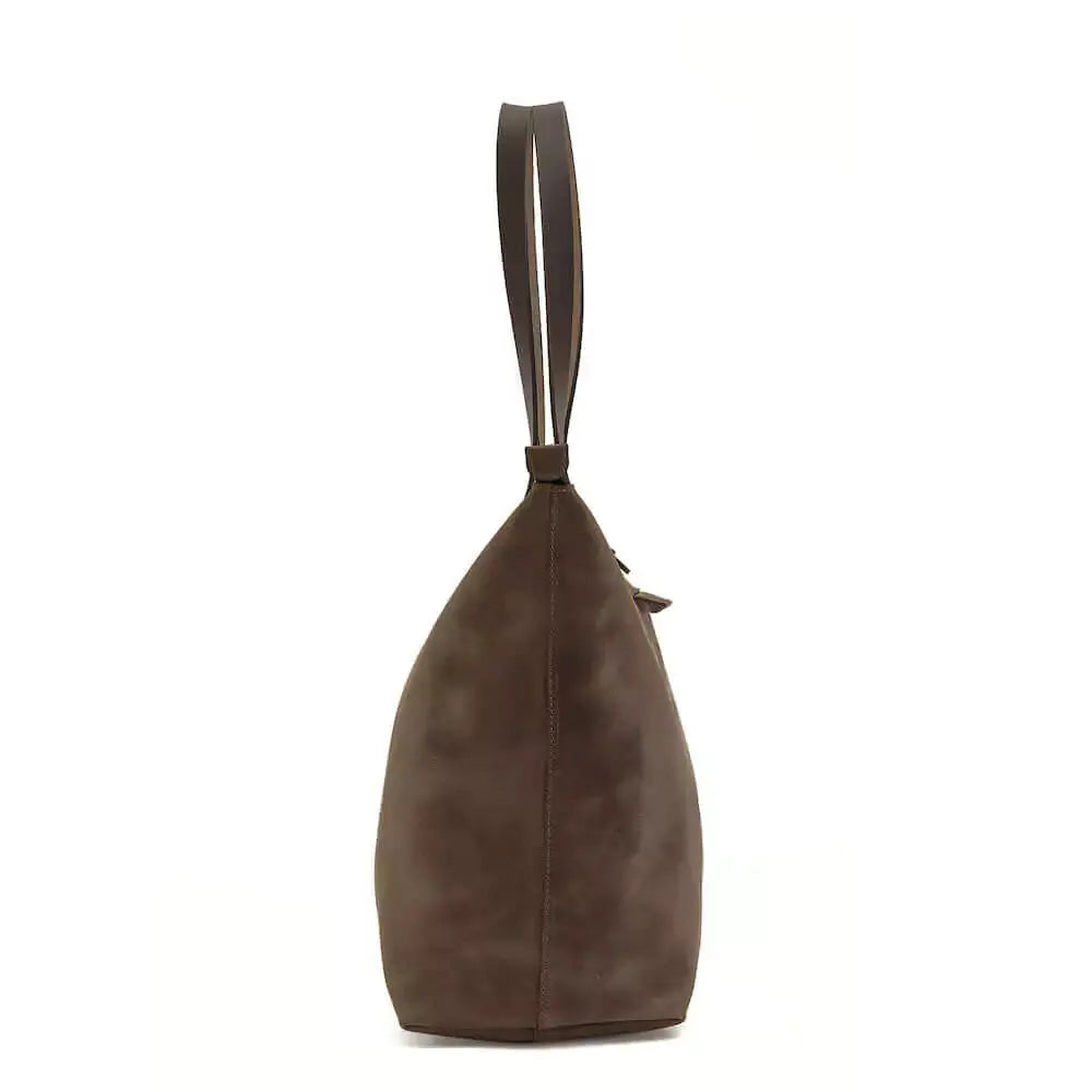 Eden LARGE Leather Tote Bag - Zippered by Mission Mercantile Leather Goods, handmade leather goods detail photo 27