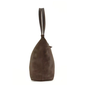 Eden LARGE Leather Tote Bag - Zippered by Mission Mercantile Leather Goods, handmade leather goods detail photo 27