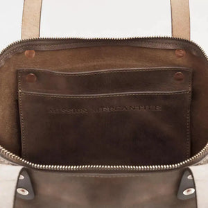 Eden LARGE Leather Tote Bag - Zippered by Mission Mercantile Leather Goods, handmade leather goods detail photo 30