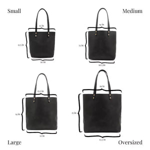 Eden MEDIUM Leather Tote Bag - Zippered Mission Mercantile Leather Goods