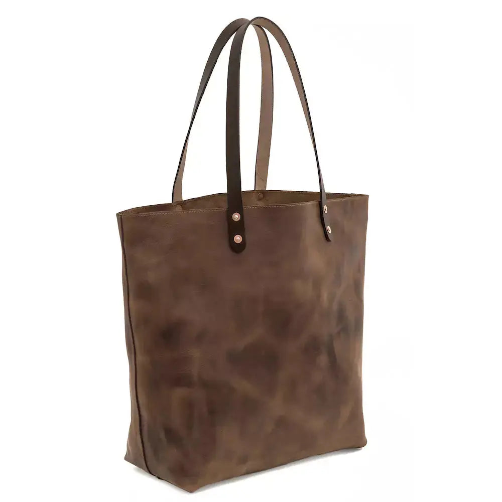 Eden OVERSIZED Leather Tote Bag - Classic Mission Mercantile Leather Goods
