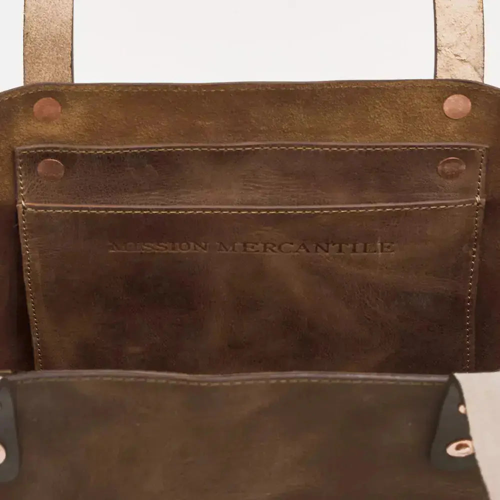 Eden OVERSIZED Leather Tote Bag - Classic Mission Mercantile Leather Goods