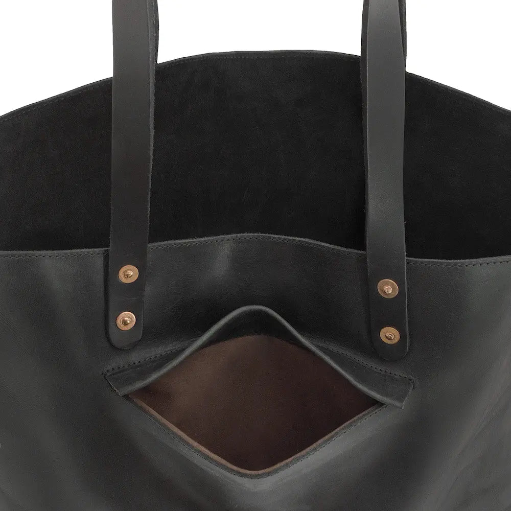 Eden OVERSIZED Leather Tote Bag - Classic Mission Mercantile Leather Goods