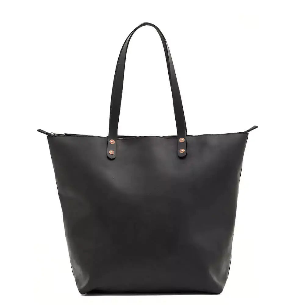 Eden OVERSIZED Leather Tote Bag - Zippered Mission Mercantile Leather Goods