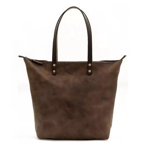 Eden OVERSIZED Leather Tote Bag - Zippered Mission Mercantile Leather Goods