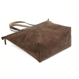 Eden OVERSIZED Leather Tote Bag - Zippered Mission Mercantile Leather Goods