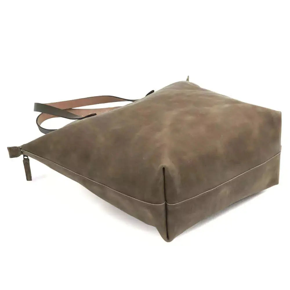 Eden OVERSIZED Leather Tote Bag - Zippered Mission Mercantile Leather Goods