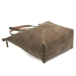 Eden OVERSIZED Leather Tote Bag - Zippered Mission Mercantile Leather Goods