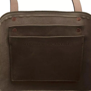 Eden OVERSIZED Leather Tote Bag - Zippered Mission Mercantile Leather Goods