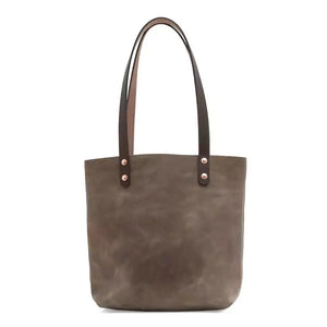 Eden SMALL Leather Tote Bag - Classic by Mission Mercantile Leather Goods, handmade leather goods detail photo 14