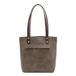 Eden SMALL Leather Tote Bag - Classic by Mission Mercantile Leather Goods, handmade leather goods detail photo 15