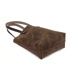 Eden SMALL Leather Tote Bag - Classic by Mission Mercantile Leather Goods, handmade leather goods detail photo 28