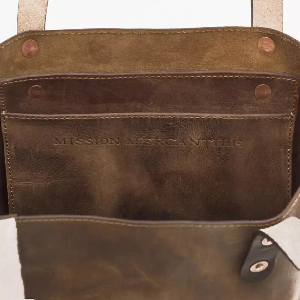 Eden SMALL Leather Tote Bag - Classic by Mission Mercantile Leather Goods, handmade leather goods detail photo 30