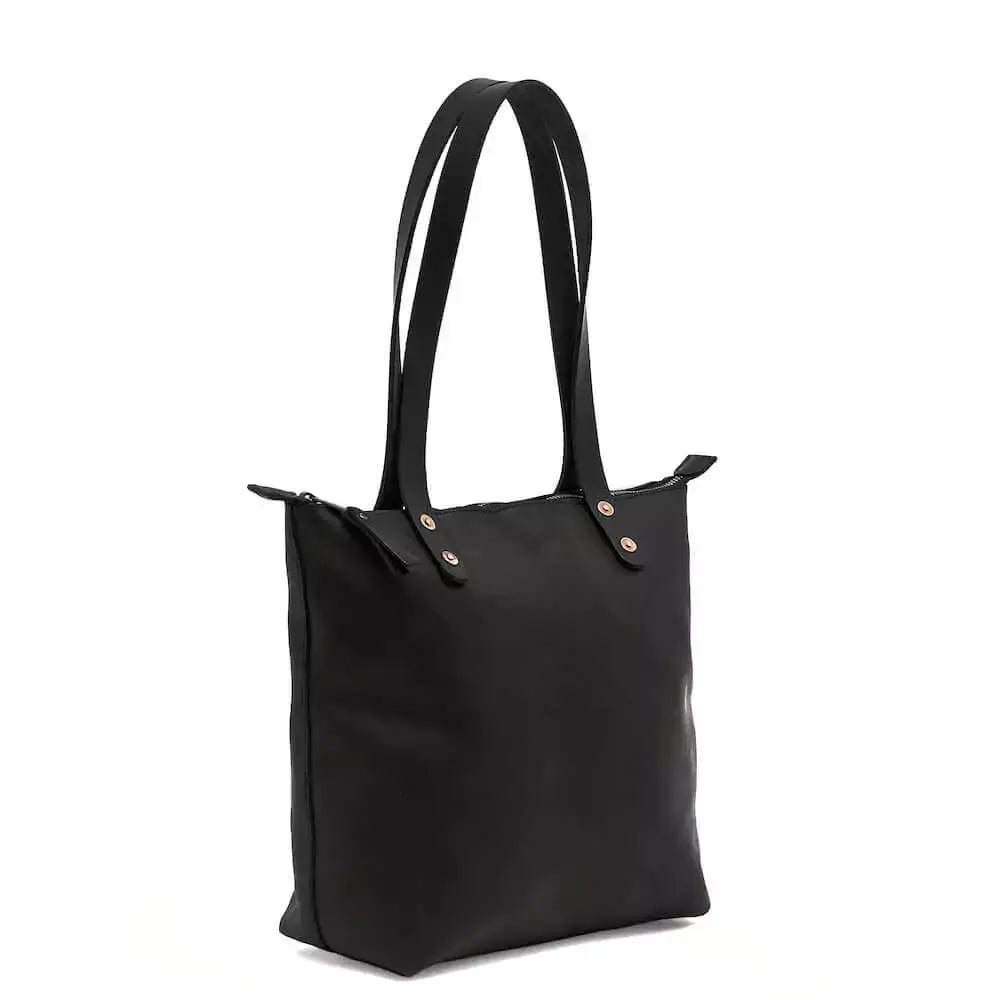 Eden SMALL Leather Tote Bag - Zippered by Mission Mercantile Leather Goods, handmade leather goods detail photo 16