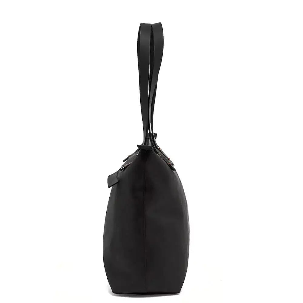 Eden SMALL Leather Tote Bag - Zippered by Mission Mercantile Leather Goods, handmade leather goods detail photo 17