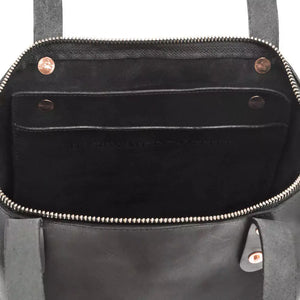 Eden SMALL Leather Tote Bag - Zippered by Mission Mercantile Leather Goods, handmade leather goods detail photo 20