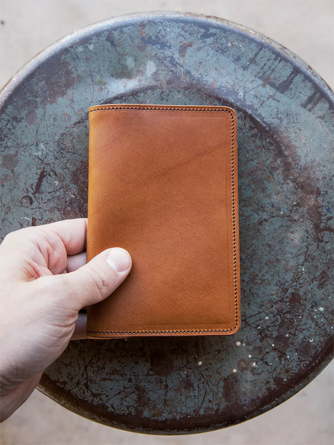 Edison Wallet - Tobacco by Loyal Stricklin, handmade leather goods detail photo 3