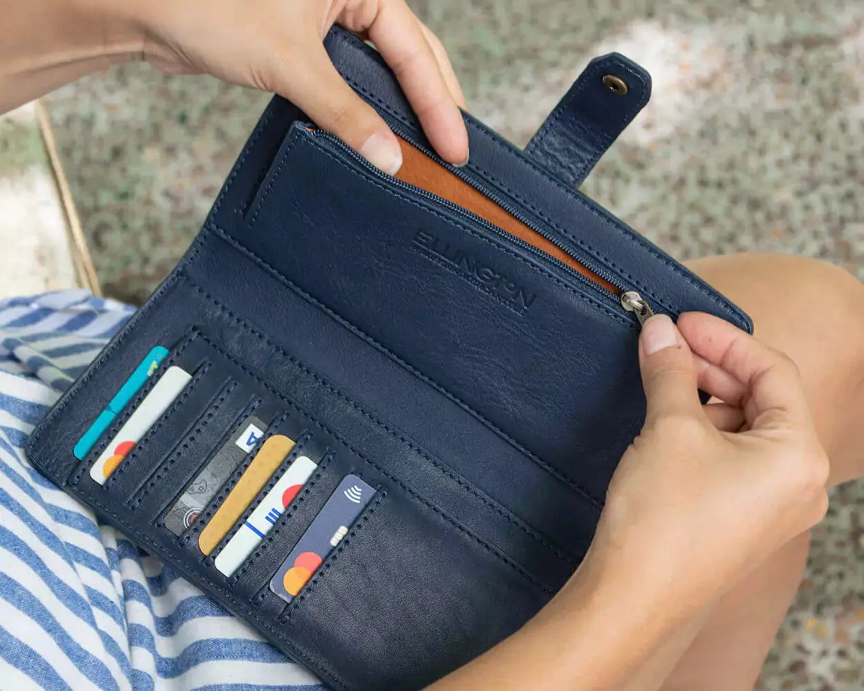 Eleanor Leather Wallet by Mission Mercantile Leather Goods, handmade leather goods detail photo 18