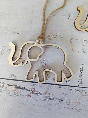 Elephant Friendship Sisterhood Ornament by EverLee Creations, Southern home decor main product photo