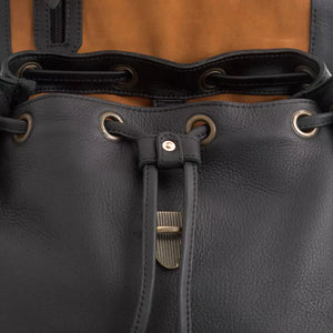 Ellington Leather Backpack by Mission Mercantile Leather Goods, handmade leather goods detail photo 21