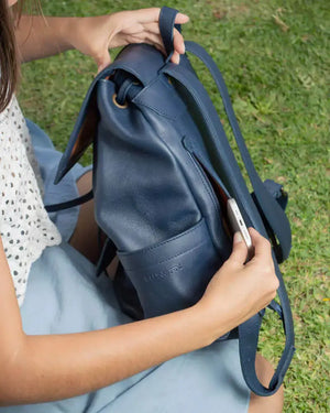 Ellington Leather Backpack by Mission Mercantile Leather Goods, handmade leather goods detail photo 28