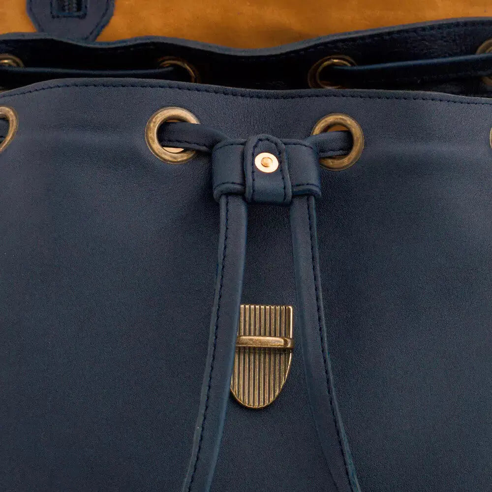 Ellington Leather Backpack by Mission Mercantile Leather Goods, handmade leather goods detail photo 34