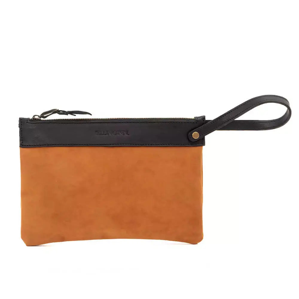 Ellington Zippered Pouch by Mission Mercantile Leather Goods, handmade leather goods detail photo 2