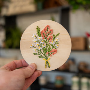 Daisy Bouquet Embroidery Kit by Still Magnolia, needlecraft kits main product photo