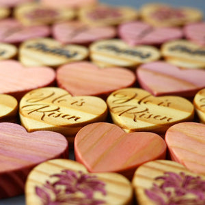 Engraved Easter Hearts by Dennehey Design Co., original artwork detail photo 8