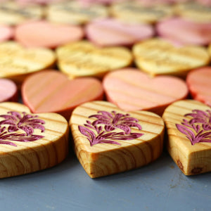 Engraved Easter Hearts by Dennehey Design Co., original artwork detail photo 10