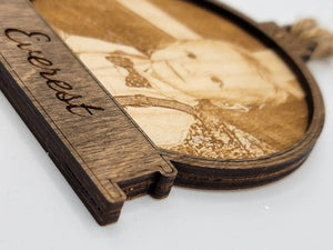 Engraved Picture Christmas Ornament by EverLee Creations, Southern home decor detail photo 4