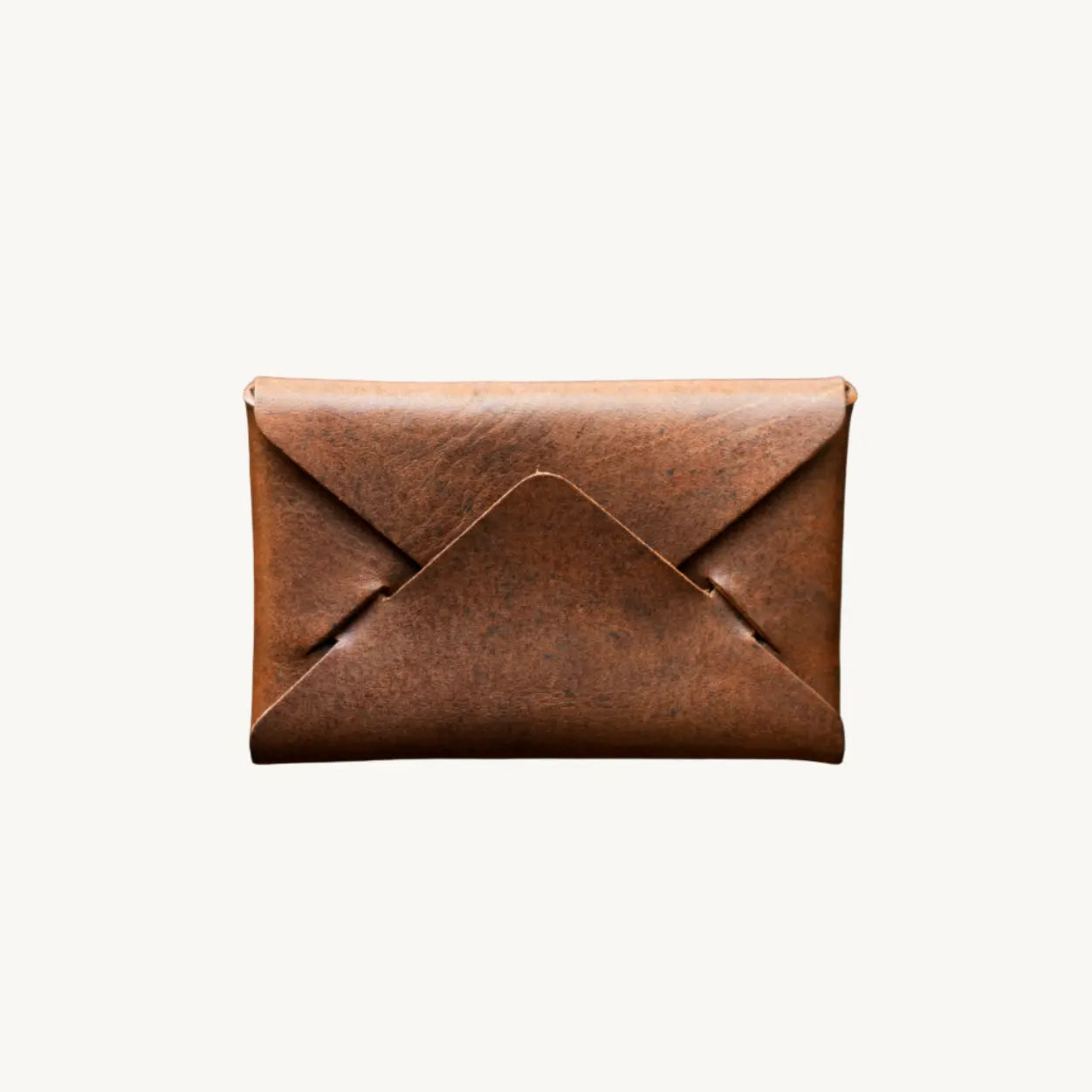 Envelope Wallet - Cognac Nemesis Leather by Loyal Stricklin, handmade leather goods detail photo 2