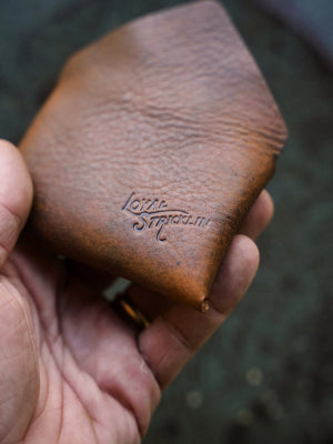 Envelope Wallet - Cognac Nemesis Leather by Loyal Stricklin, handmade leather goods detail photo 4