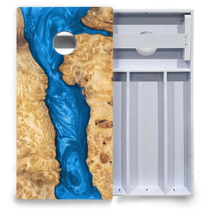 Epoxy Cornhole Boards (not actual epoxy) - All Weather Series by Cornhole Solutions, custom cornhole board detail photo 4