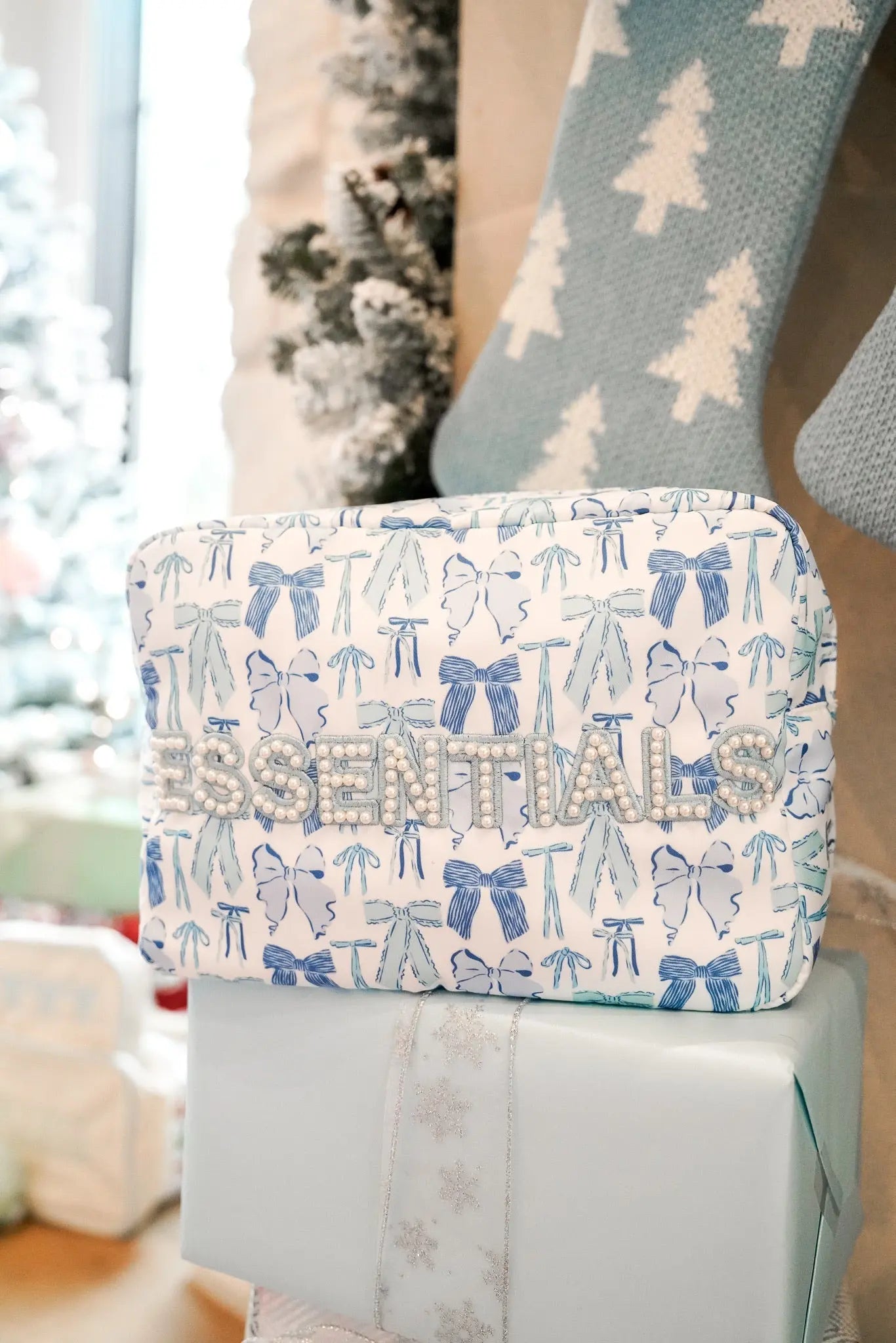 Essentials - Blue Bow Nylon XL by KenzKustomz, handmade leather goods detail photo 6