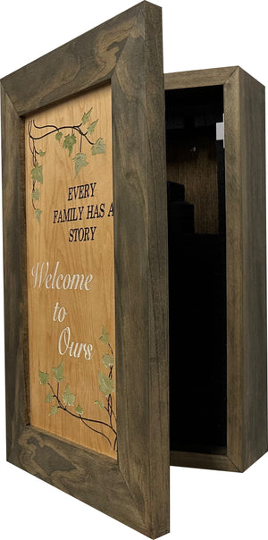 Hidden Gun Storage Every Family Story Concealed Shelf, Hidden Gun Safe, Concealment Furniture, Discreet Home Self Defense Storage, Handmade in the USA
