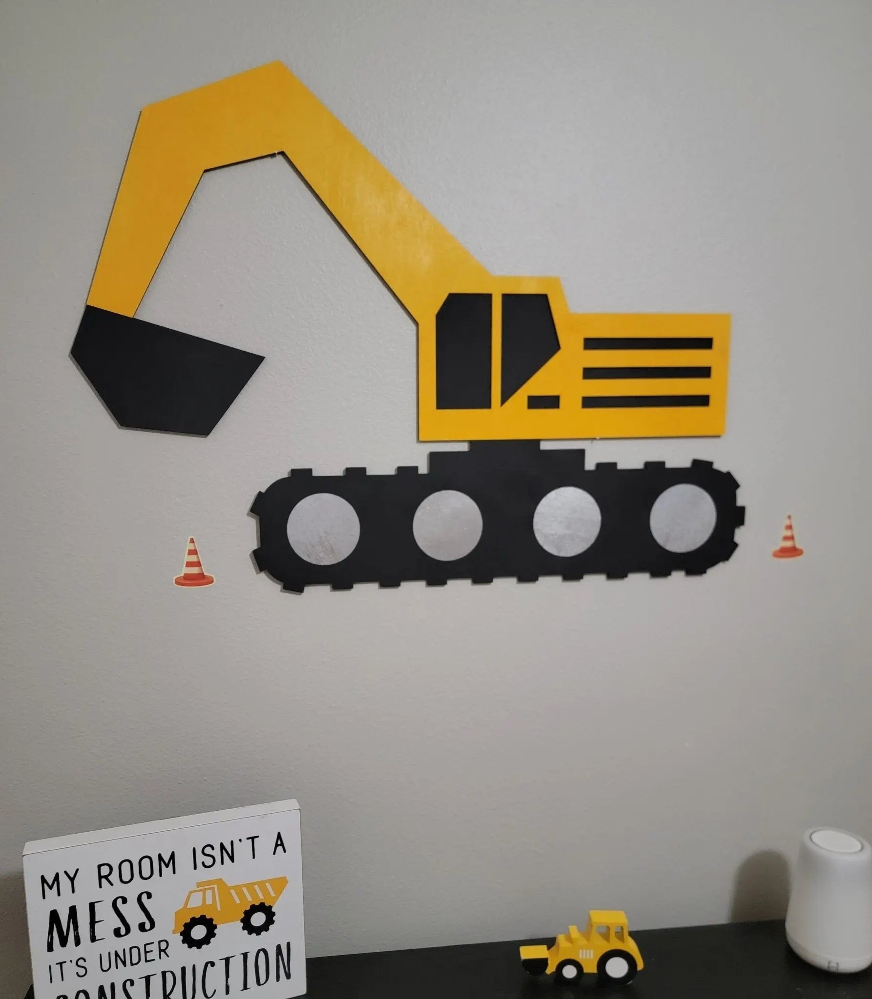 Excavator Construction Truck Wall Decor by EverLee Creations, Southern home decor main product photo