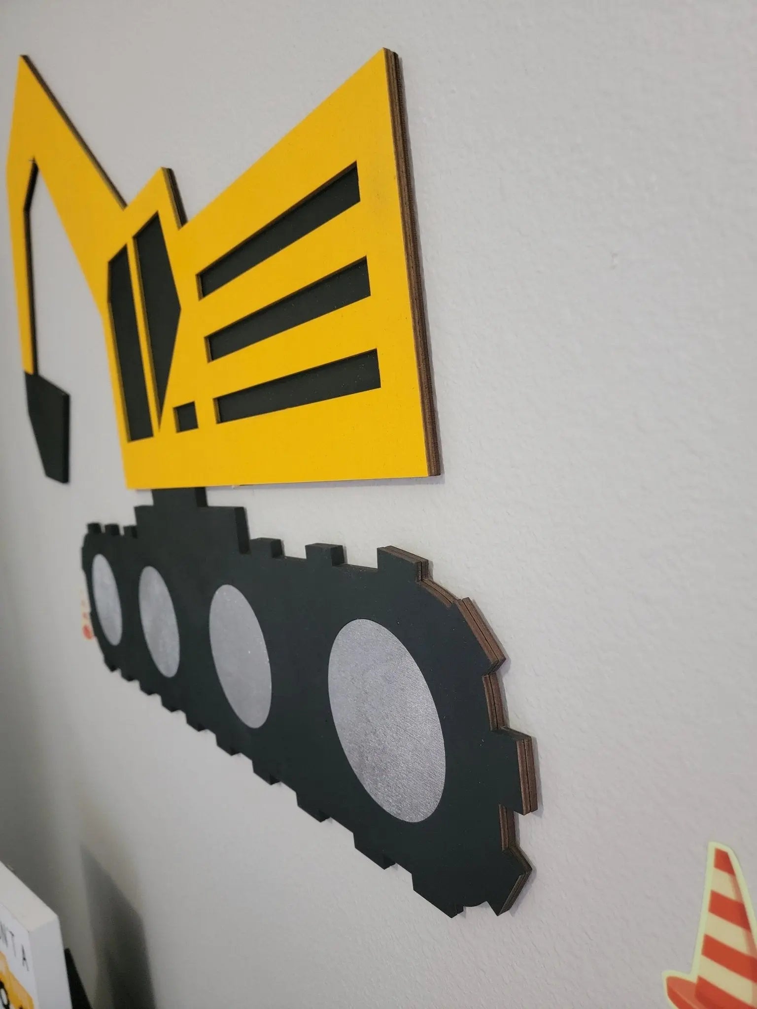Excavator Construction Truck Wall Decor by EverLee Creations, Southern home decor detail photo 8