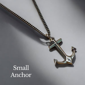 Hold Fast Anchor Necklace - Bronze Christian necklace by Forged By Fire - additional view 4