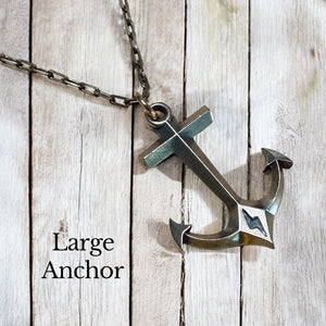 Hold Fast Anchor Necklace - Bronze Christian necklace by Forged By Fire - additional view 2