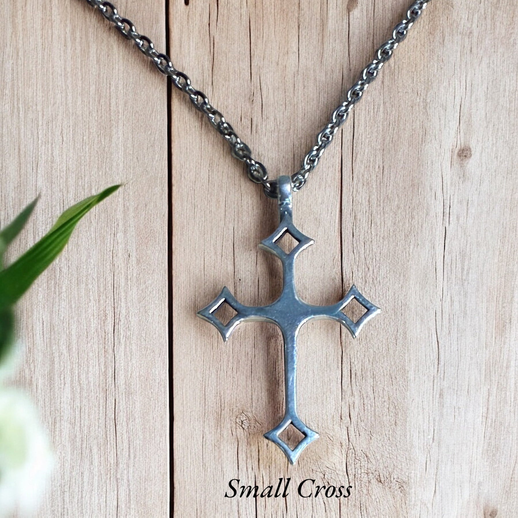 Gothic Medieval Cross Necklace - Sterling Silver by Forged By Fire — view 3 of 7