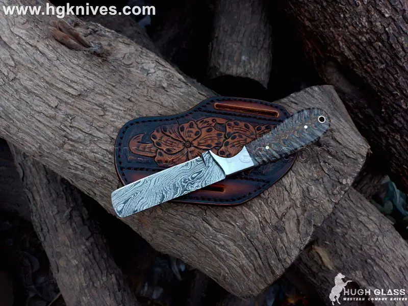 Pine Cone Resin Bull Cutter Knife for Working Cowboys and Collectors