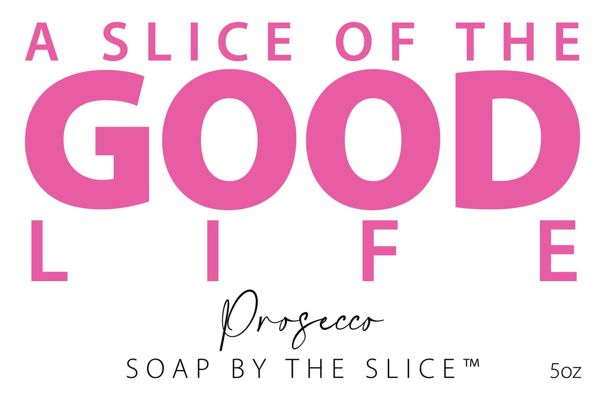 PROSECCO SOAP SLICE 5 oz. detail view by Essential Journeys