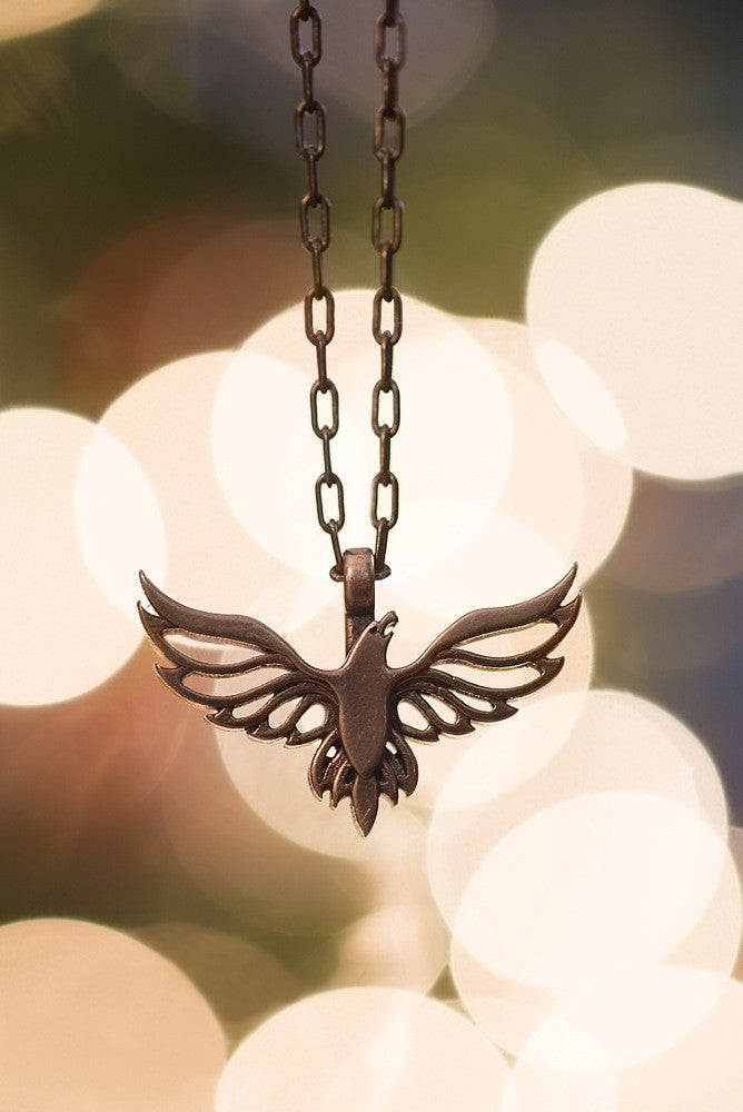 FREEDOM Soaring Eagle Necklace - Bronze by Forged By Fire — view 4 of 7