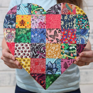 Fabric-Faced Pallet Hearts by Dennehey Design Co., gift giving detail photo 2
