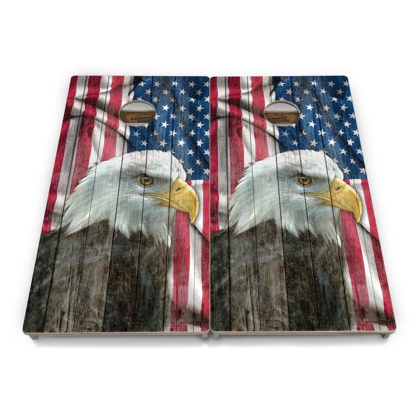 Faded Eagle Cornhole Boards - Professional Tournament Series by Cornhole Solutions, custom cornhole board detail photo 2