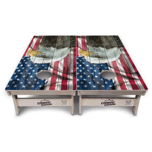 Faded Eagle Cornhole Boards - Professional Tournament Series by Cornhole Solutions, custom cornhole board detail photo 6