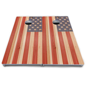 Faded Texas & American Cornhole Boards - All Weather Series by Cornhole Solutions, custom cornhole board detail photo 4